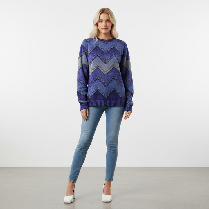Sweter w wzórChevron - Isabella