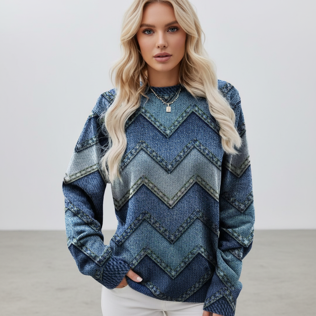 Sweter w wzórChevron - Isabella