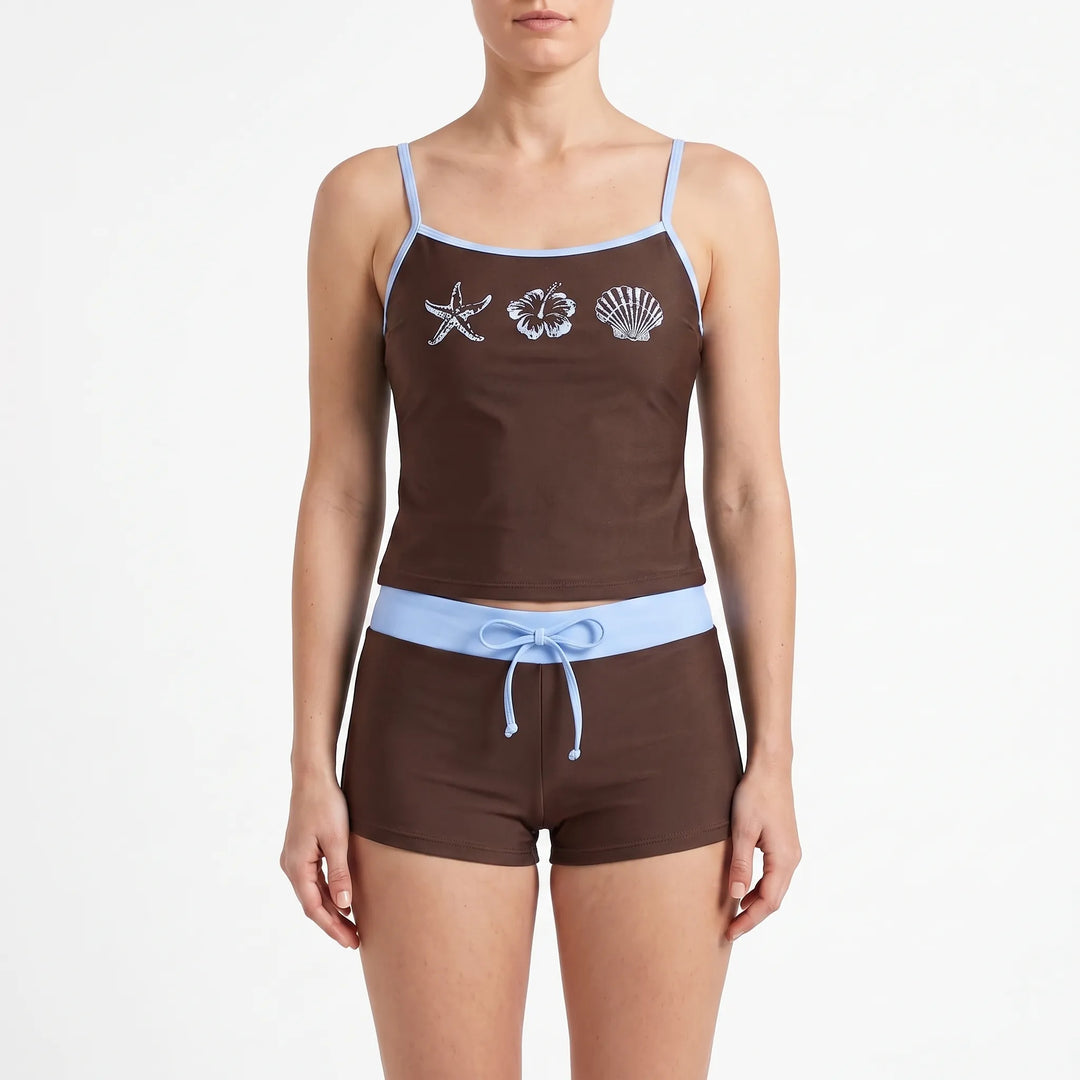 Kontrastowy dwuczęściowy komplet bikini - Alexandra