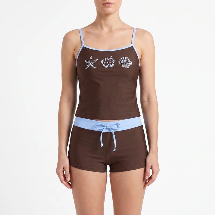 Kontrastowy dwuczęściowy komplet bikini - Alexandra
