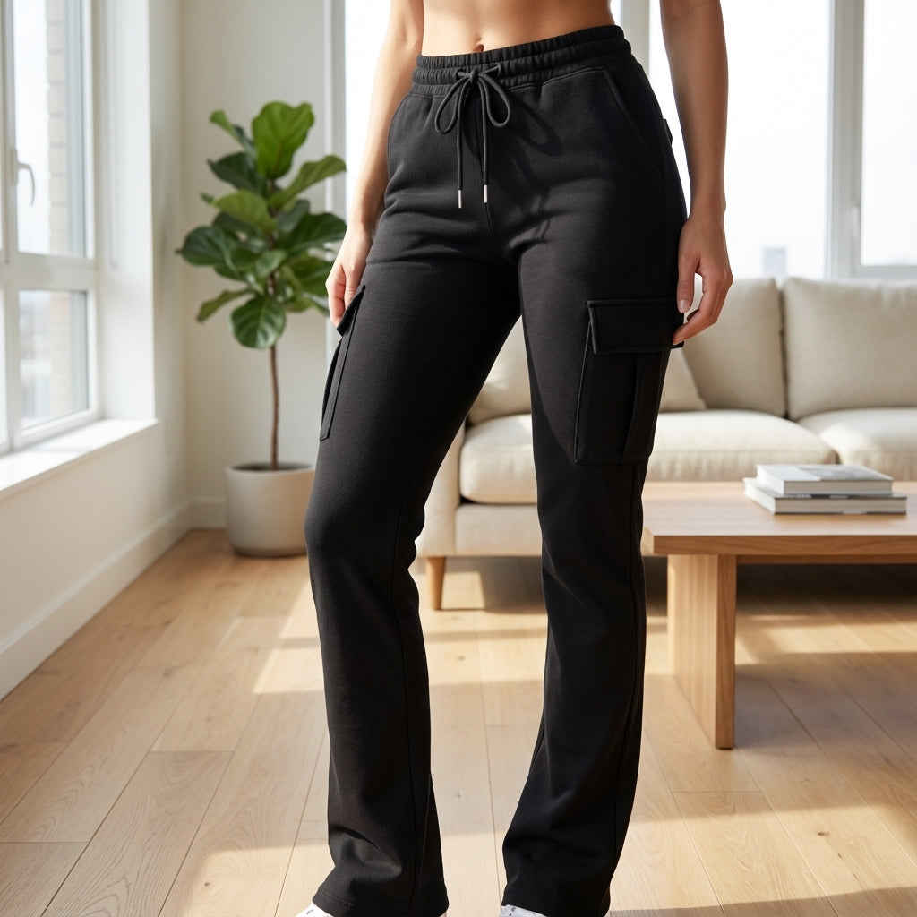 Damskie spodnie joggery Cargo - Avery