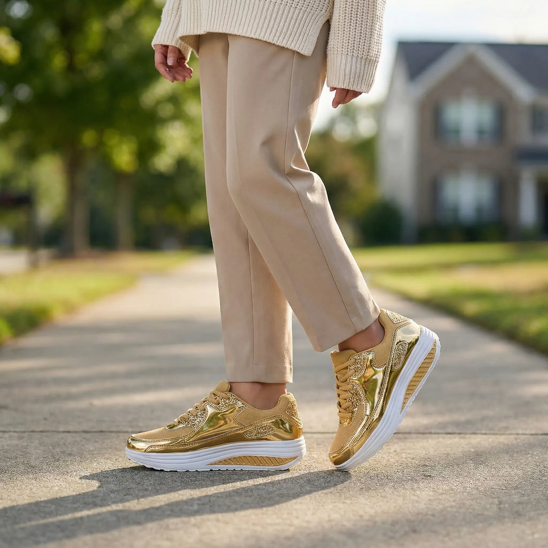 Damskie ortopedyczne sneakersy - Leonora