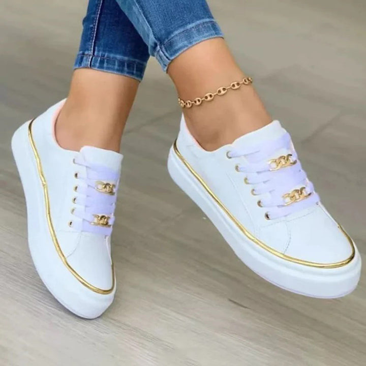 Damskie sneakersy na platformie - Tamia