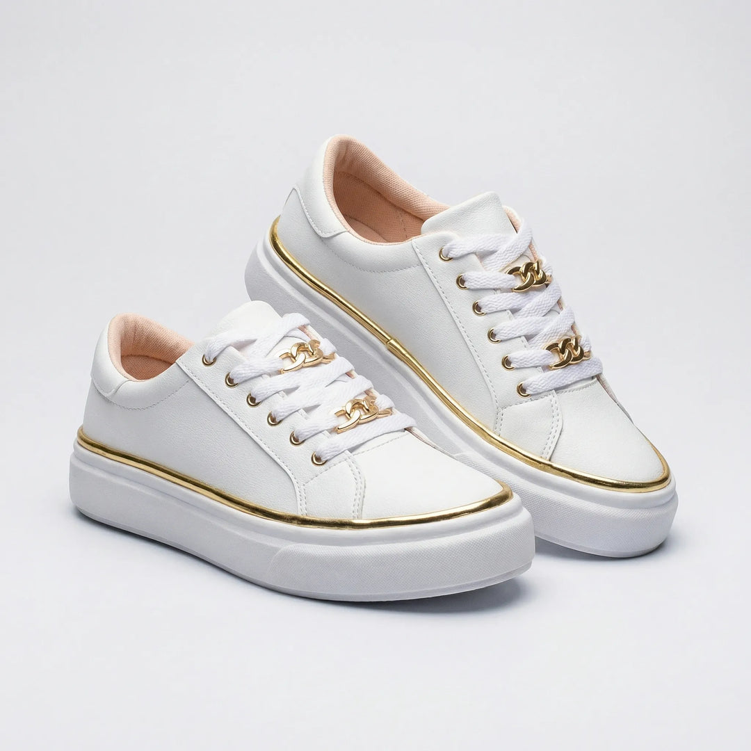 Damskie sneakersy na platformie - Tamia