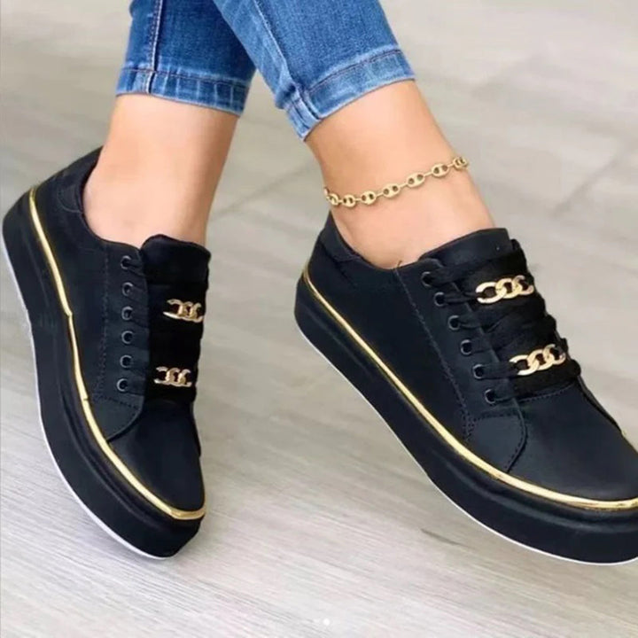 Damskie sneakersy na platformie - Tamia