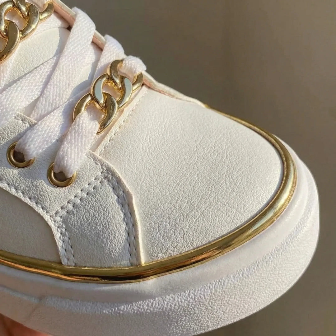Damskie sneakersy na platformie - Tamia