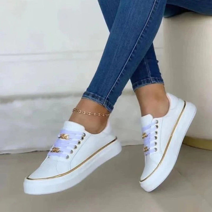 Damskie sneakersy na platformie - Tamia