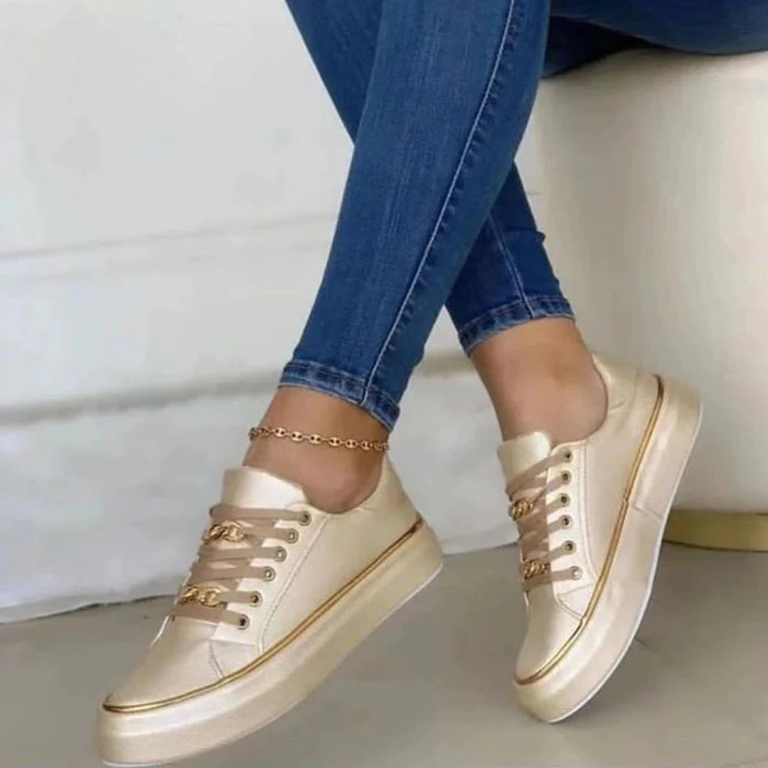 Damskie sneakersy na platformie - Tamia