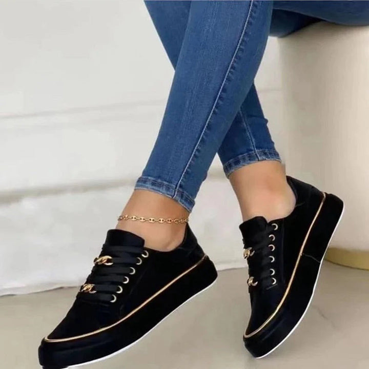 Damskie sneakersy na platformie - Tamia