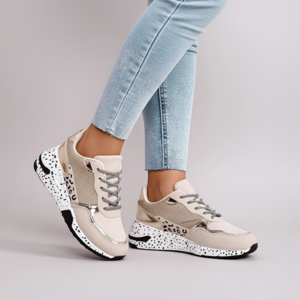 Damskie buty sportowe z bieżnikiem - Miranda