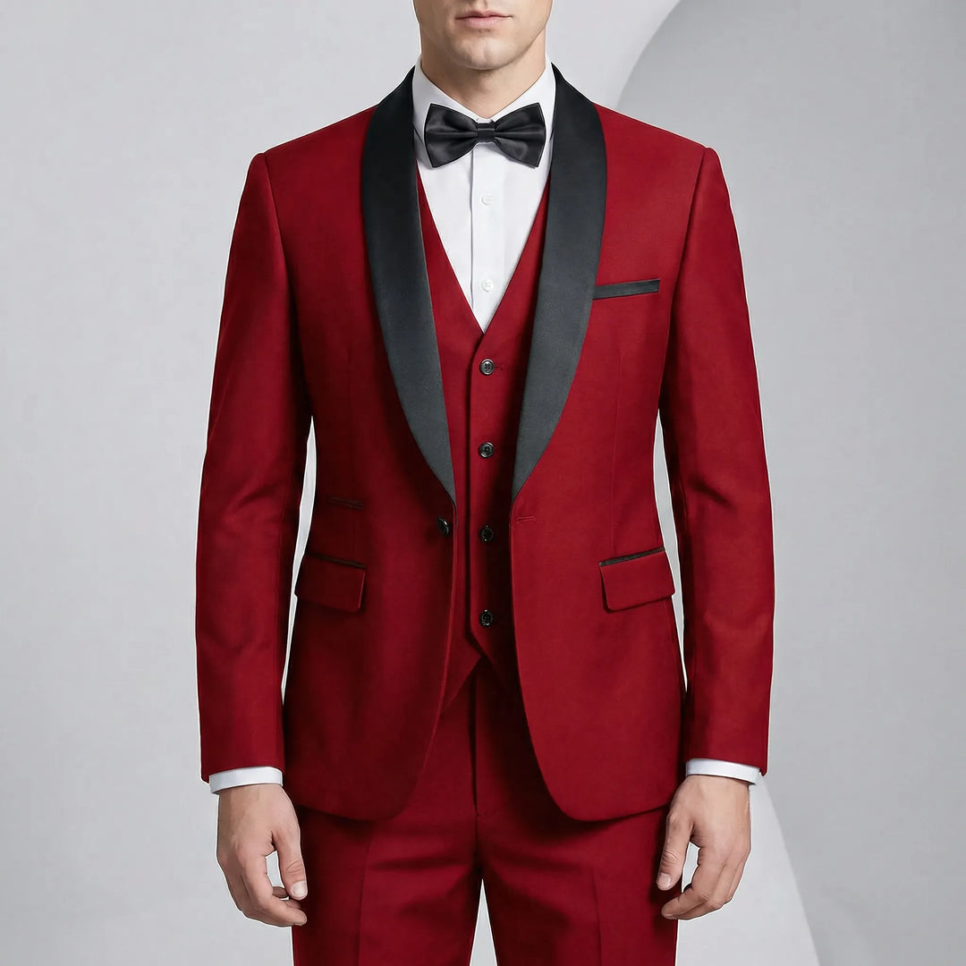 Trzyczęściowy garnitur slim fit - Hennes