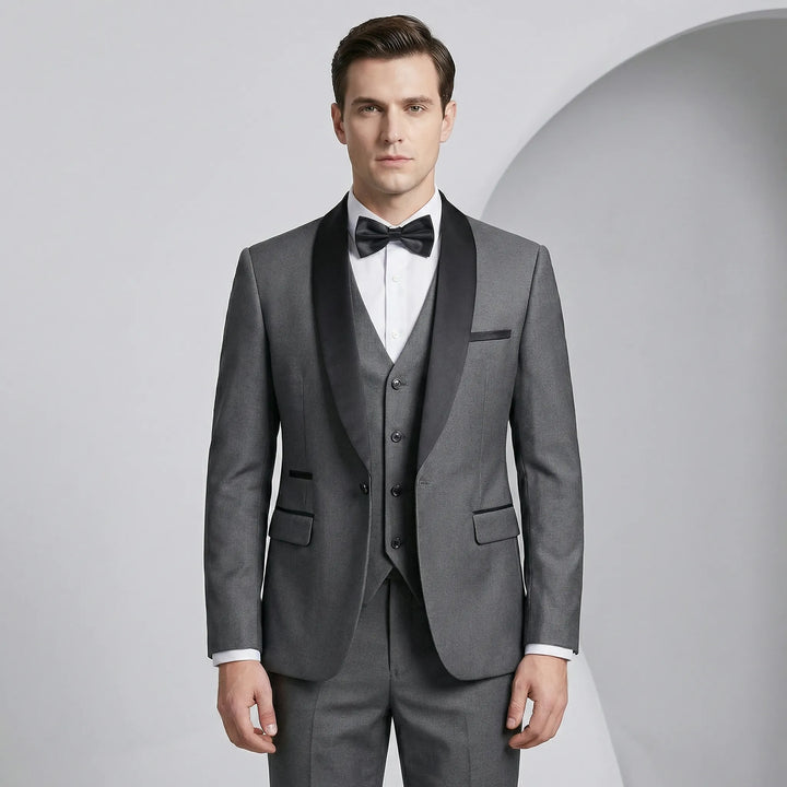 Trzyczęściowy garnitur slim fit - Hennes