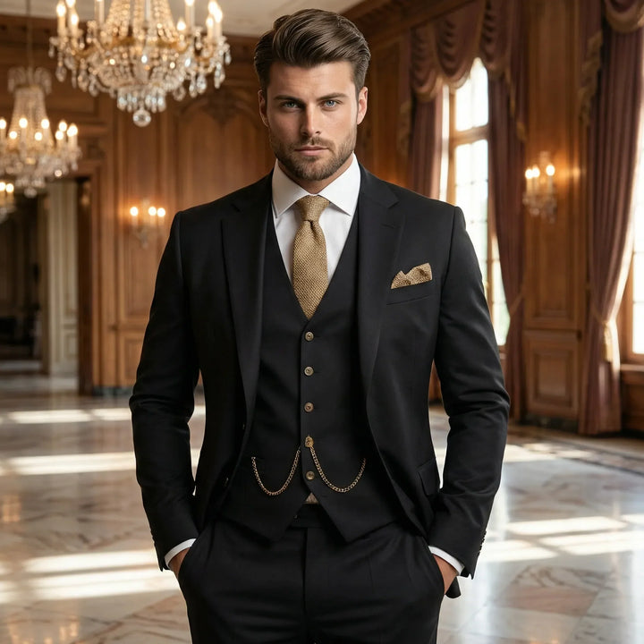 Trzyczęściowy garnitur slim fit - Yannick