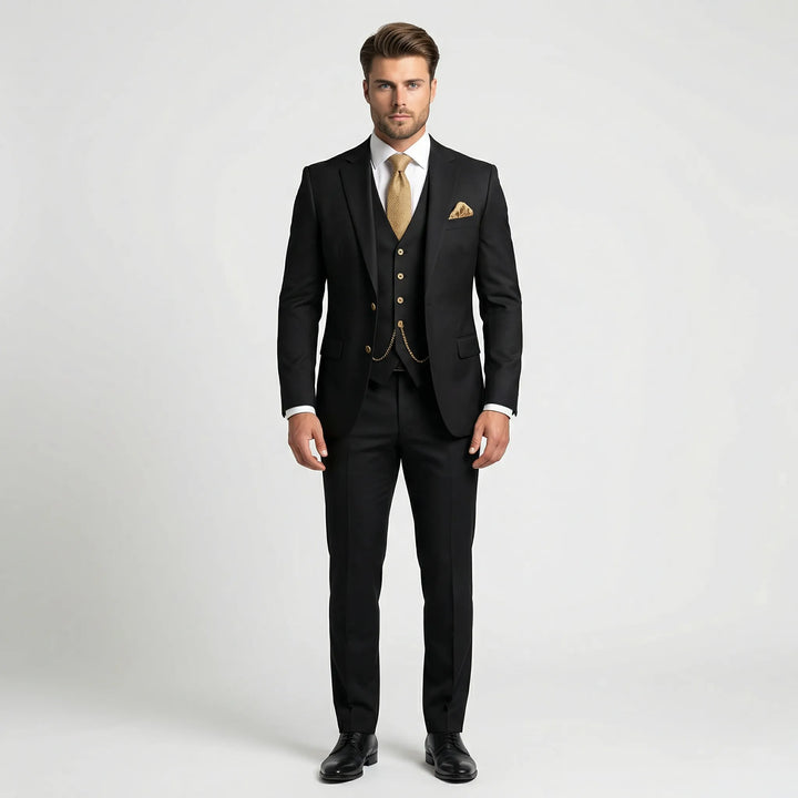 Trzyczęściowy garnitur slim fit - Yannick