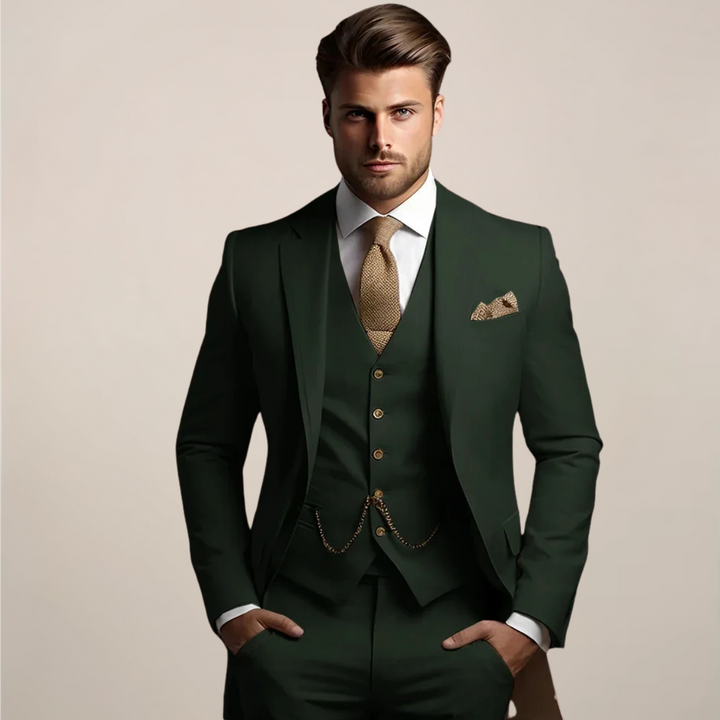Garnitur męski 3-częściowy slim fit - Yannick