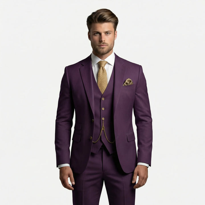 Trzyczęściowy garnitur slim fit - Yannick
