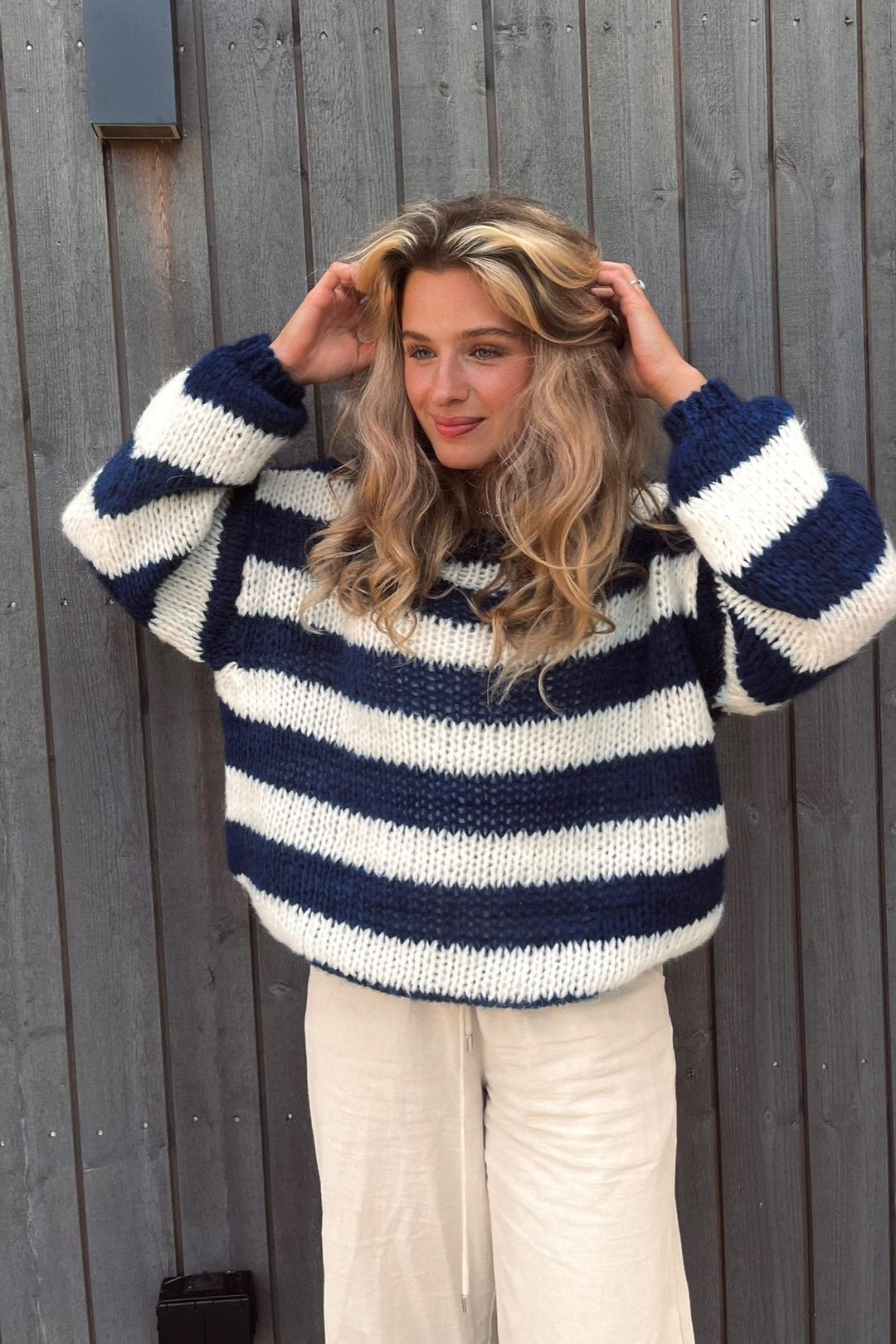 Teresa | Paskowy Sweter Dzianinowy Oversize