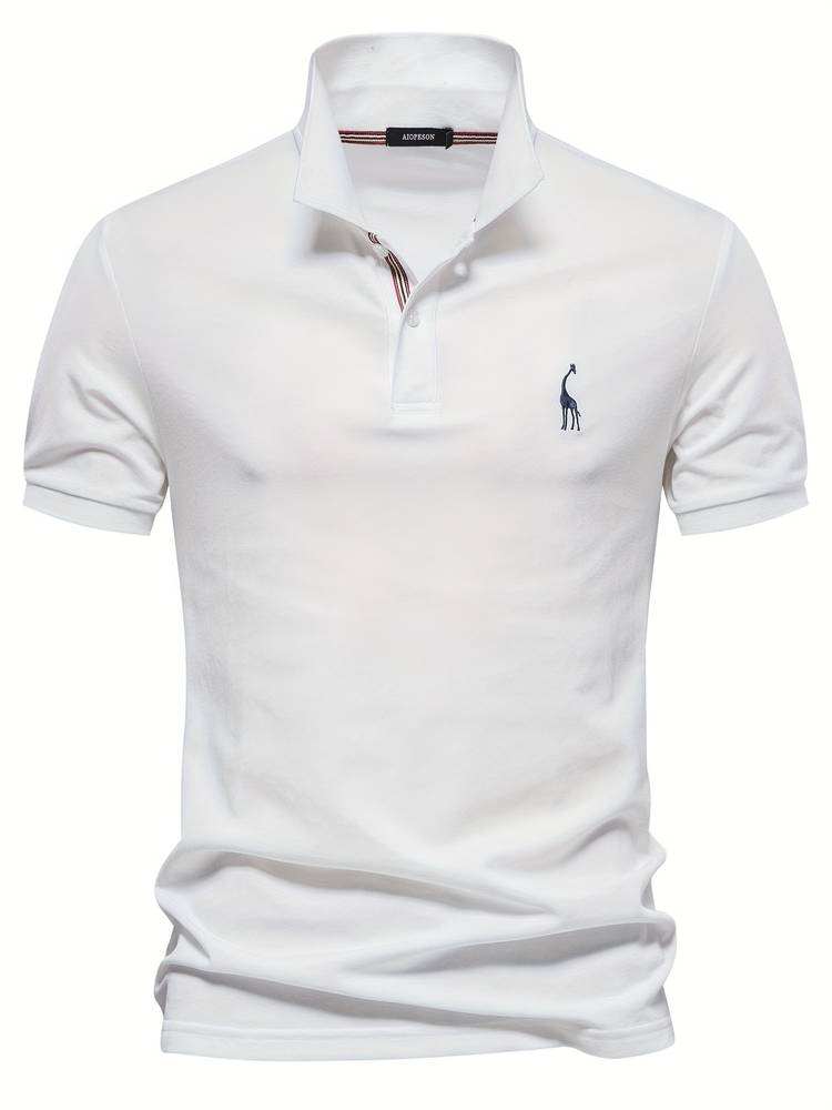 Jakub | Slim Fit polo męskie – klasyczne z sportowym kołnierzem