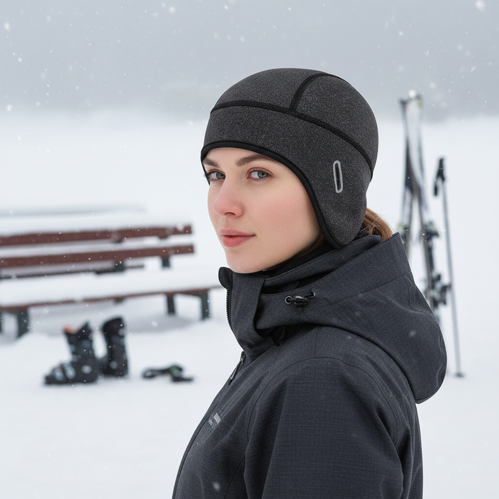 Elastyczna zimowa czapka z ociepliną - HelmetCozy