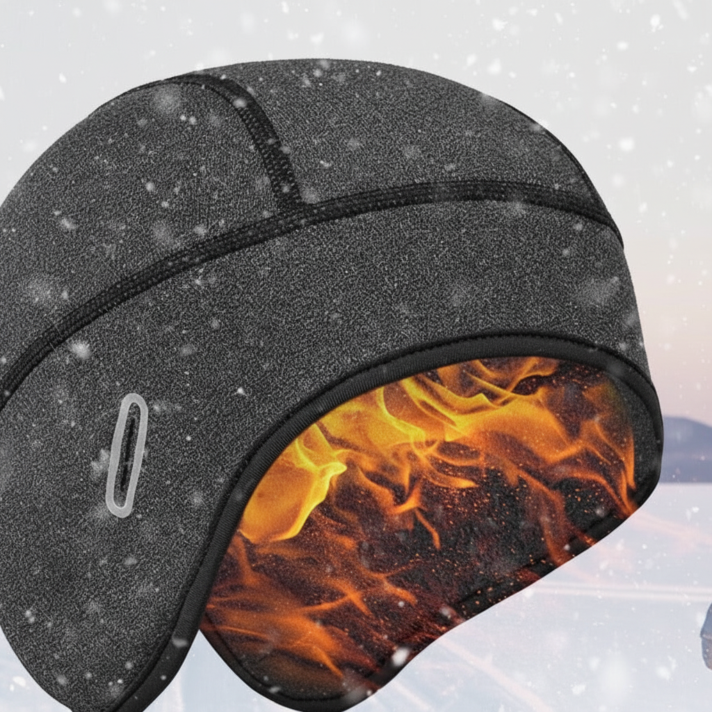 Elastyczna zimowa czapka z ociepliną - HelmetCozy