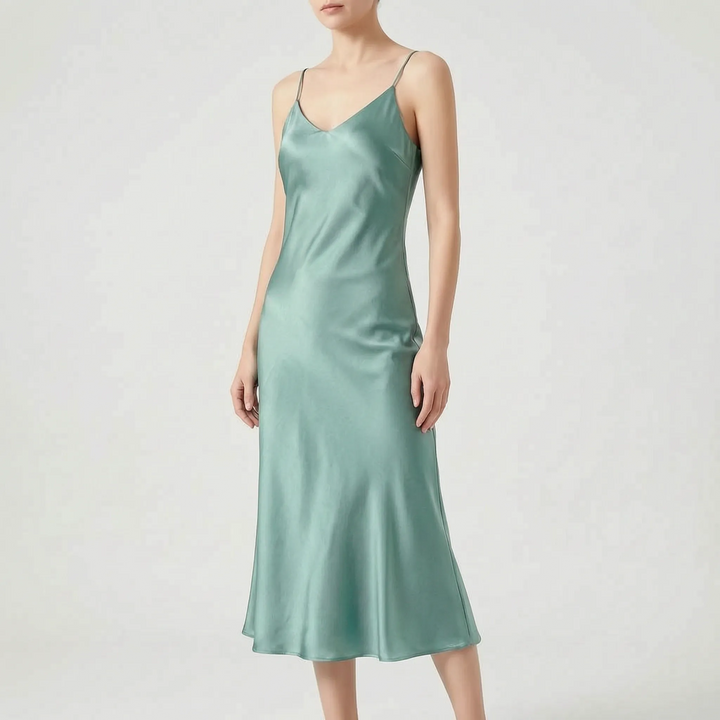Elegancka sukienka midi typu slip - Charlotte
