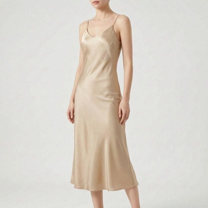 Elegancka sukienka midi typu slip - Charlotte