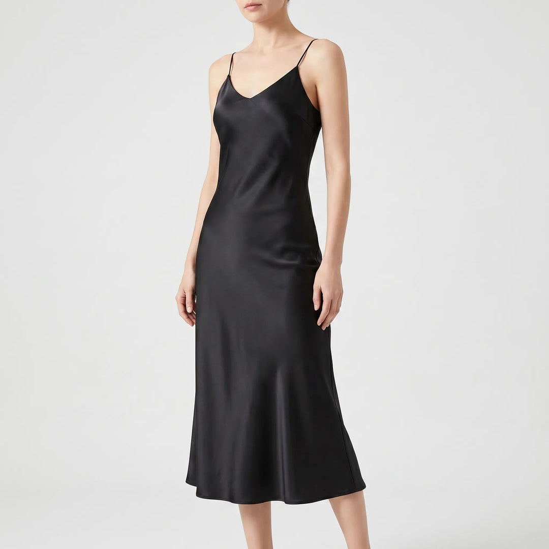 Elegancka sukienka midi typu slip - Charlotte