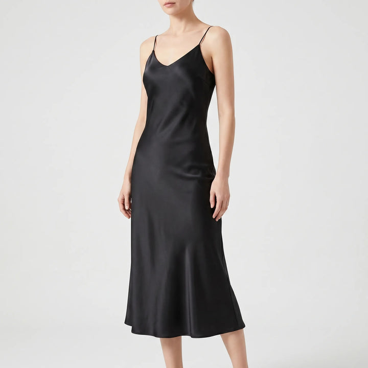 Elegancka sukienka midi typu slip - Charlotte