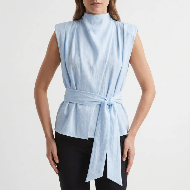Elegancki top z wiązaniem w talii - Kelli