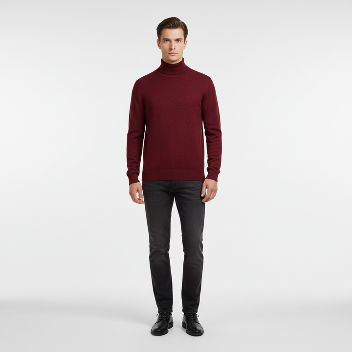 Elegancko skrojone swetry z golfem - Harald