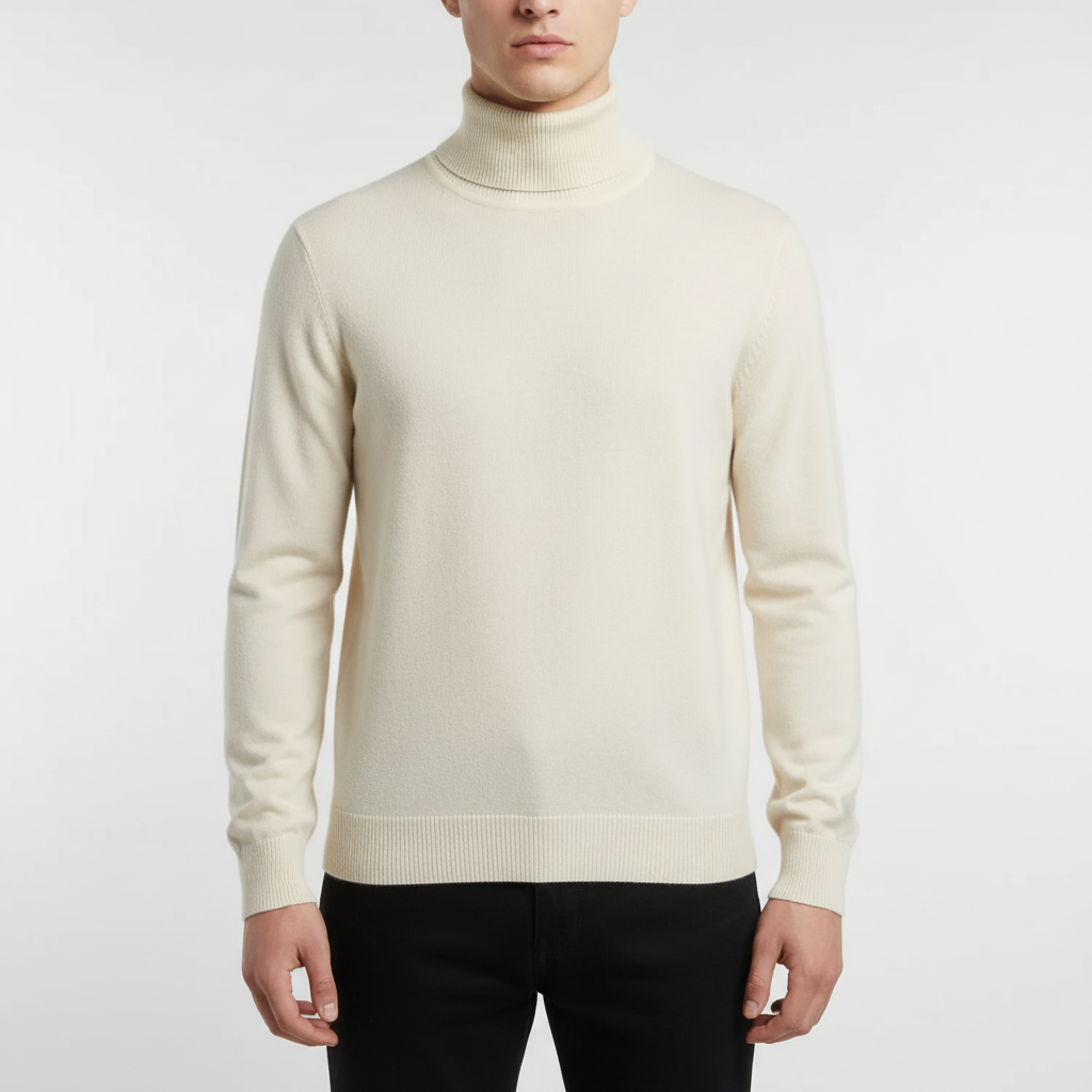 Elegancko skrojone swetry z golfem - Harald