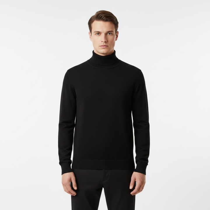 Elegancko skrojone swetry z golfem - Harald