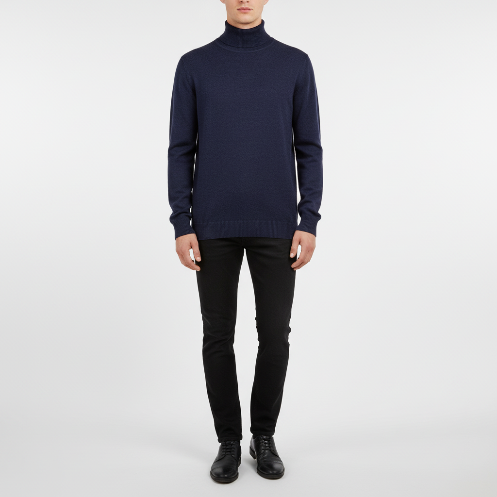 Elegancko skrojone swetry z golfem - Harald