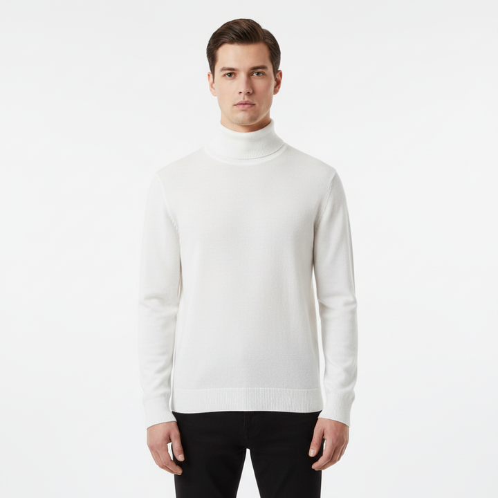 Elegancko skrojone swetry z golfem - Harald