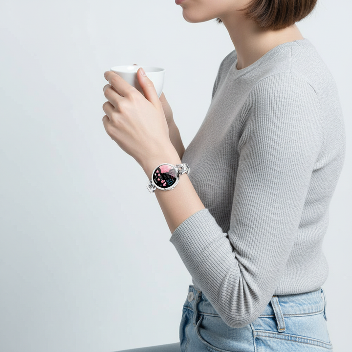 Elegancki damski smartwatch - HydroGlow