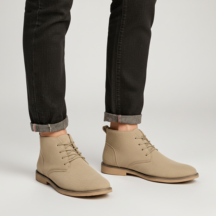 Eleganckie półwysokie buty sznurowane - Ivan