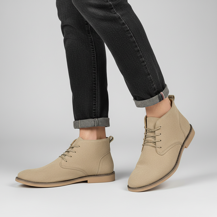 Eleganckie półwysokie buty sznurowane - Ivan