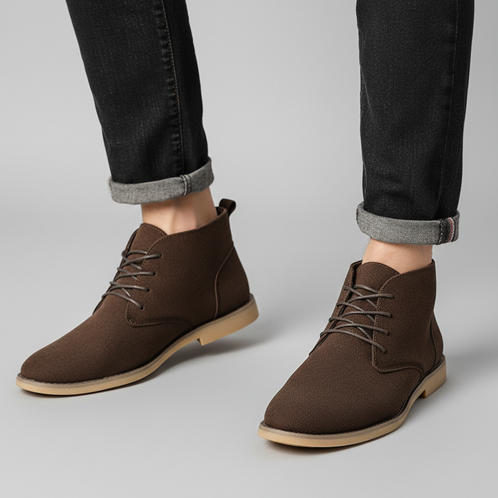 Eleganckie półwysokie buty sznurowane - Ivan