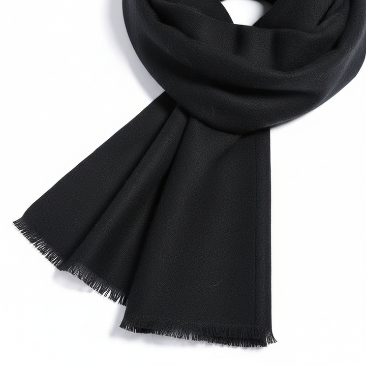 Elegancki kaszmirowy szal w prostym wzorze - CozyCove