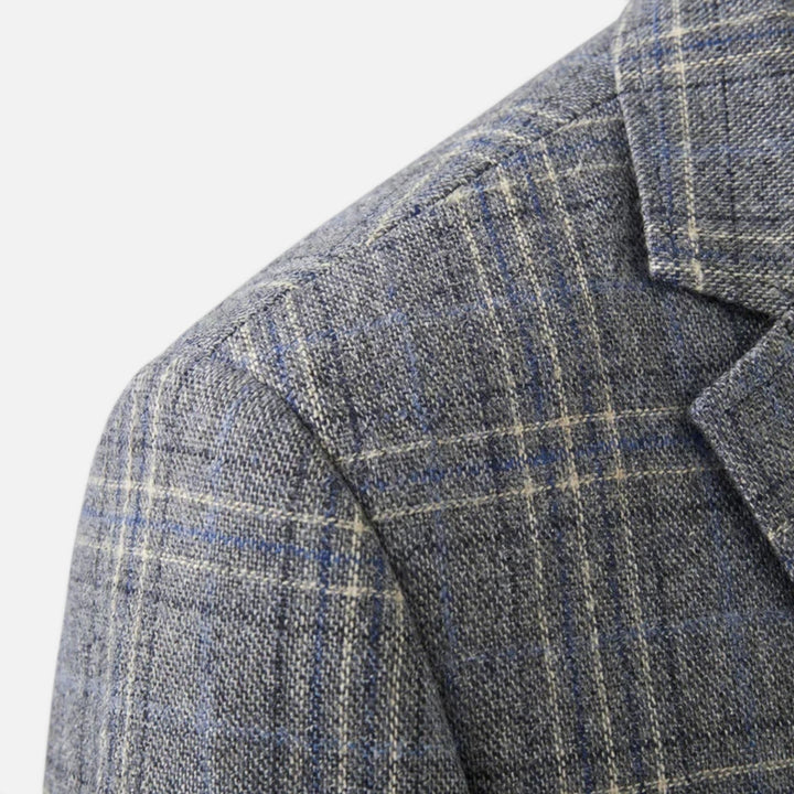 Kacper | Męska marynarka slim fit w kratę
