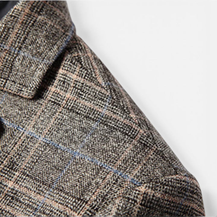 Kacper | Męska marynarka slim fit w kratę