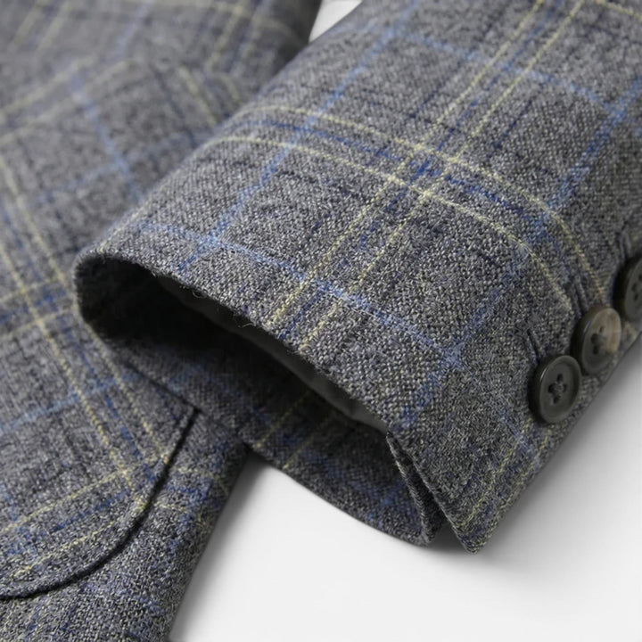 Kacper | Męska marynarka slim fit w kratę