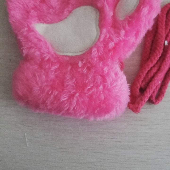 Rękawiczki bez palców z pluszowymi łapami - PawFluff
