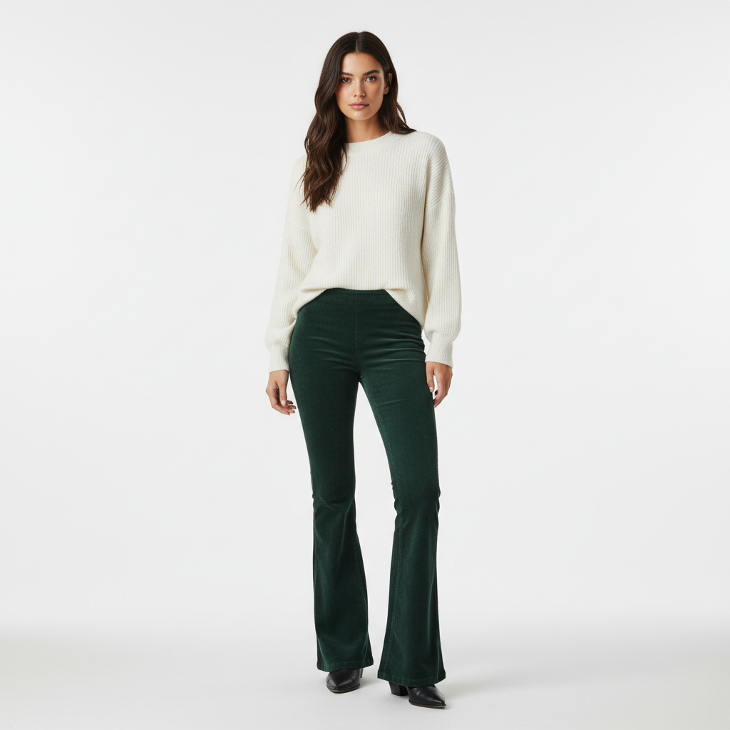 Flared damskie spodnie - Annemarie