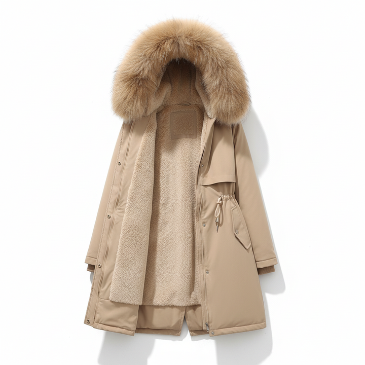 Fleece Parka z kapturem - Silvia