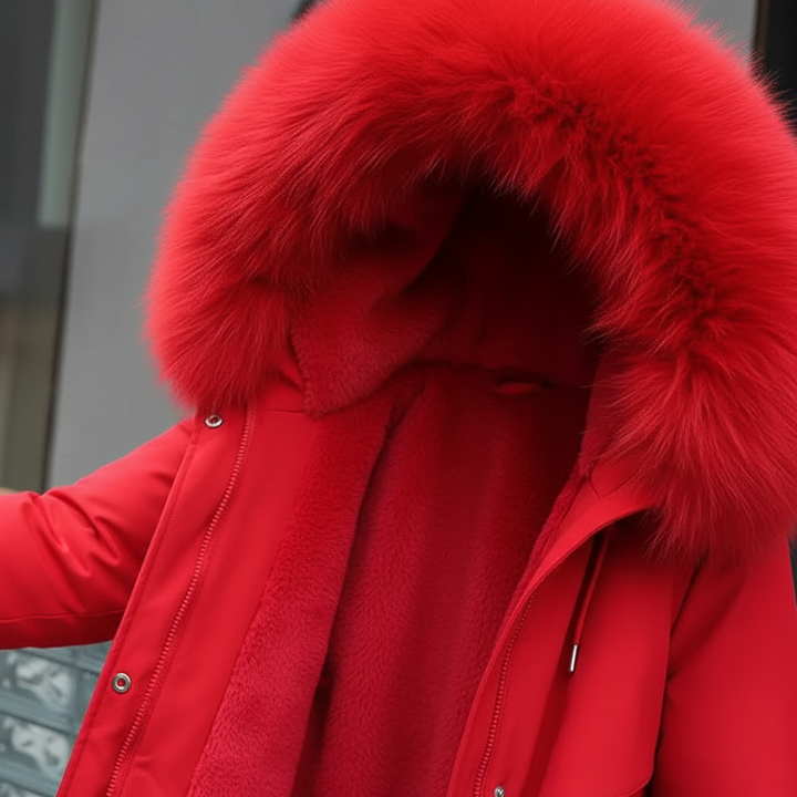 Fleece Parka z kapturem - Silvia