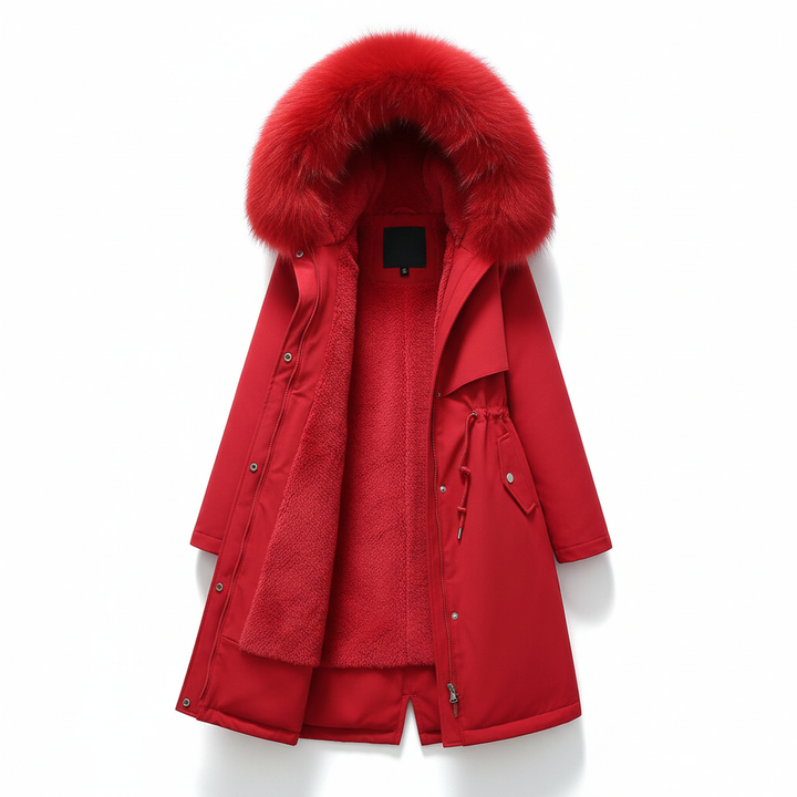 Fleece Parka z kapturem - Silvia