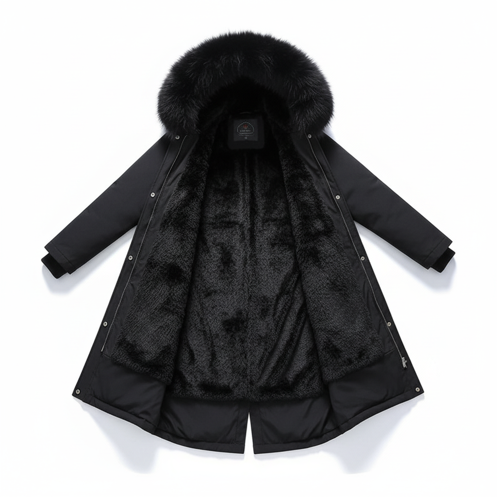 Fleece Parka z kapturem - Silvia