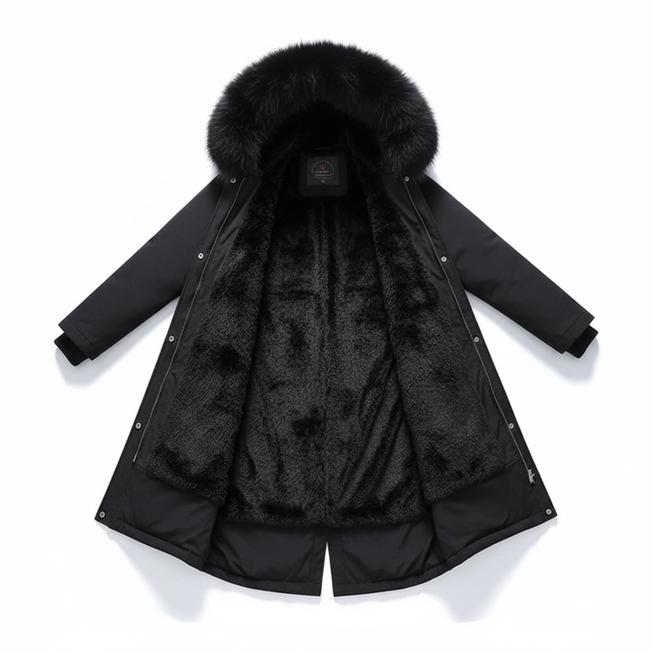 Fleece Parka z kapturem - Silvia
