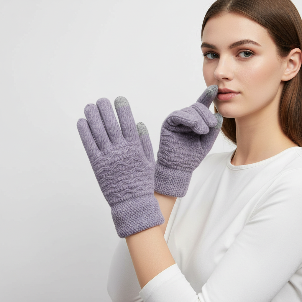 Rękawice dotykowe z polarową podszewką - PolarKnit